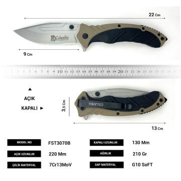 Kamp Bıçağı Seti Kahverengi