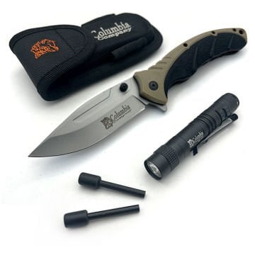 Kamp Bıçağı Seti Kahverengi