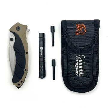 Kamp Bıçağı Seti Kahverengi