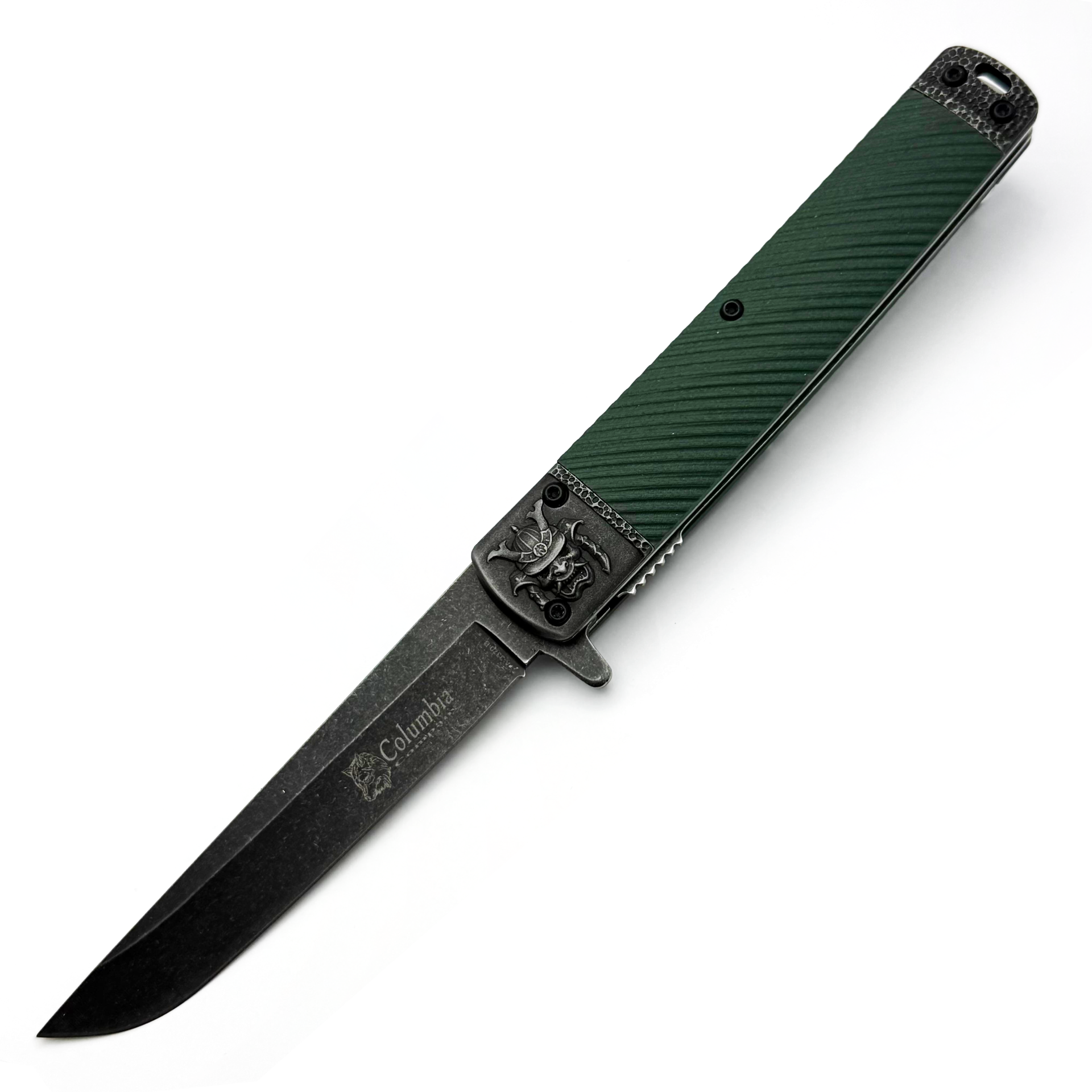 Columbia Company A-3370-B Samuray İşlemeli CNC Çakı Bıçak